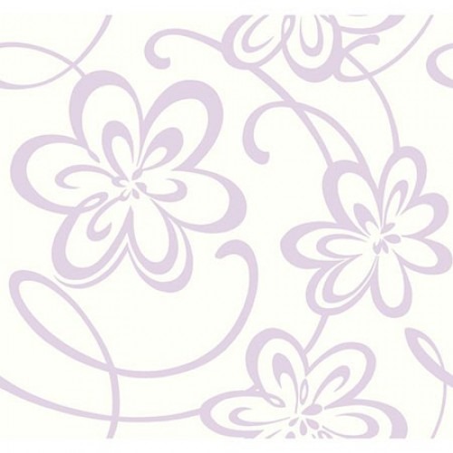 Youth and Children Wall Decoration 10m x 0.53m Off White with Purple | Balbaid Decor Company