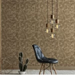 ورق حائط سادة فينيل طول 15.6 م، عرض 106 سم، لون ذهبي 