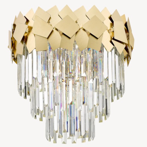 Quasar Ceiling Light 48x48x42 cm, Gold Color | Abyat Company