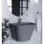 Hanging Wash Basin Oryx Size 44x50.5x35.5 cm, Grey Color | Saudi Ceramics Factory