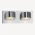 Subtle Wall Light 2 Bulbs, 7.9 cm Length, 10 cm Width, Chrome
