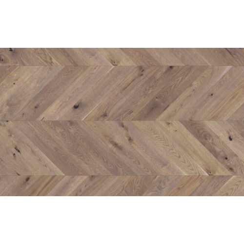 Chevron Natural Parquet Flooring 130×725 mm, 14mm Thickness, Light Brown | 