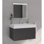 Wall Hung Basin Length 81 cm, Ds Model, White Color