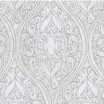 ورق جدران تصميم كلاسيك لون رمادي، طول 10 م، عرض 0.53 م