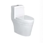 كرسي حمام مثبت أرضًا سيراميك، مقاس 30 سم، أبيض