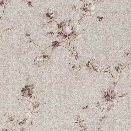 Floral Wallpaper Pale Beige Color 10m x 1.06m, Model 5945 | Balbaid Decor Company