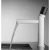 Washbasin Mixer with Black Stone Handle, White Color | Algafary Sanitary ware - Image 2