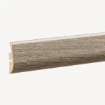 Wooden skirting super natural , size 270x4.4x1.2 cm, light gray color, model 381765