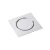 Square Bathroom Drain Cover, Size 15x15 cm, Chrome Color