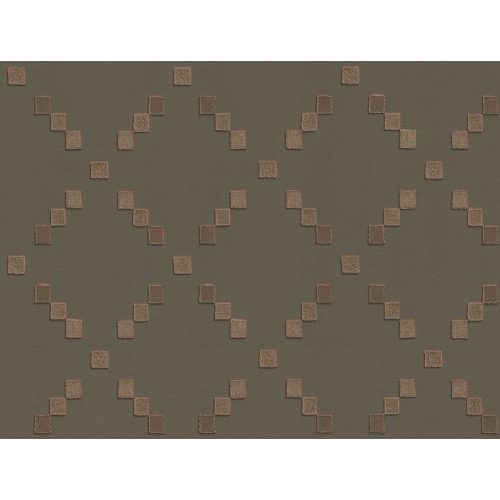 Geometric Wallpaper Brown, 10 m Length, 0.73 m Width, Model 45137 | Balbaid Decor Company