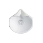 White air filtration mask with filter
