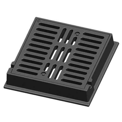 غطاء الصرف الصحي زهر حديد مقاس 600×600 mm، مربع، عمق 150 mm، لون رمادي | شركة سعودي كاست