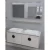 Marble Surface Ceramic Bathroom Washbasin Double Bowl 120 cm, Gray White | Al Muhaidib Sanitary and Ceramic - Image 2