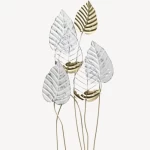 Metal Frame for Decoration, 5 cm Width, 47 cm Height, Gold | White Color