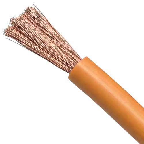 سلك كهرباء نحاس مرن للمباني 1.5 مم 450/750 فولت PVC 90°C برتقالي 100 ياردة | بحرة للكابلات