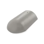 نهاية زاوية قرميد خرساني، مقاس 485x240 مم، لون رمادي فاتح لامع | الديار العتيقة