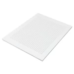 بلاط سقف جبس مطلي PVC مخرم، عادي مقاس 600×1200 مم، سمك 12.5 مم لون ابيض، تصميم بيضاوي