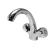 Italian Bathroom Washbasin Mixer Two Lines, Chrome Color