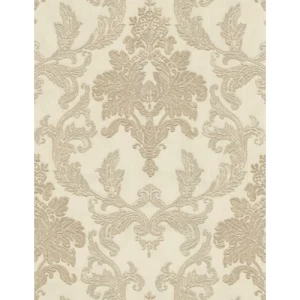 Italian Classic Design Wallpaper 10m Length 1.06m Width Beige, Model 97233 | Balbaid Decor Company