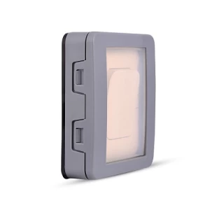 علبة مفتاح كهرباء مفرد مقاوم للطقس 7×7 سم، حماية IP65 | SPECTRA