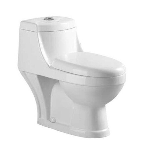 Floor Standing Ceramic Toilet PP Cover, Size 25 cm, White | Al Muhaidib Sanitary and Ceramic