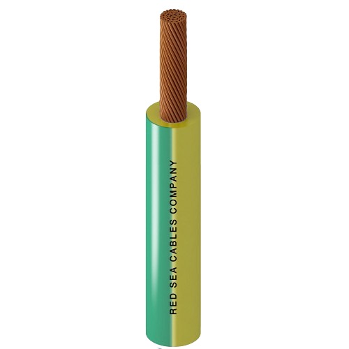 Flexible Copper Single Core Wire 1.5mm 450/750V PVC 70°C Green/Yellow 100 Yards | RESCAB