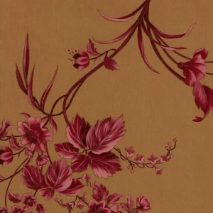 Red and brown Turkish wallpaper, size 10 m x 53 cm, a luxurious touch for the walls of your home