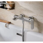 Bath Mixer Brass 30×19×18 cm, Chrome Color