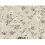 Floral wall covering beige color, length 10m, width 1.06m, model 78018