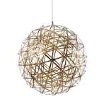 نجفة كريستال بتصميم فاخر، قطر 50 سم، لون ذهبي وأسود