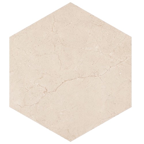 Grand Marvel Hexagonal Ceramic Tile 58.5×67.5 cm, 14 mm Thickness, Beige | Grand Marvel