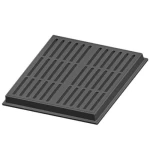 Cast Iron Gully Grid Size 915×915 mm, Square Shape,  Depth 100 mm   Gray Color | Saudi Cast Factory