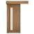 Modern Premium Sliding Door Luxury Wooden, Dark Beige Color, Size 110×265 cm, 6 cm thick , Model GD05