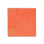 Cement tiles, length 40 cm × width 40 cm × thickness 4 cm, Red color | Al Wasd Industrial