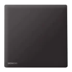 مفتاح مفرد 10 امبير، اسود، 86×86 مم، 250 فولت، ماركة سيمنز (دلتا بيليوس)