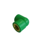 PPR Plastic Elbow with Female Thread Size 1/2 inch Working Pressure 25 Bar Green Color  Bonyat Albenaa (BAF)