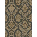 ورق حائط الماني كلاسيك مقاس 10 م× 0.53 م، لون اخضر داكن، موديل 15-10288