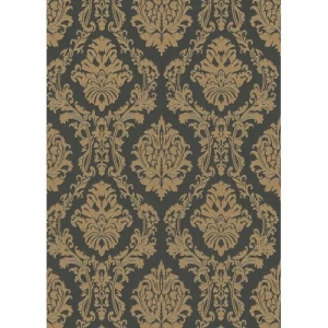 ورق حائط الماني كلاسيك مقاس 10 م× 0.53 م، لون اخضر داكن، موديل 15-10288 | شركة بالبيد للديكور