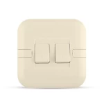 مفتاح مزدوج دركسيون متوسط 20 امبير، بيج، 7×7 سم، 250 فولت | سبكترا