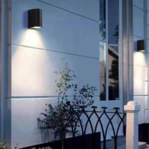 إنارة LED حائطية خارجية 7 وات 7.5×6 سم لون اسود | متجر ماتكل