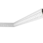 Foam – Patterned Ceiling Cornice, White Color, Size 200×6.4×2.7 cm