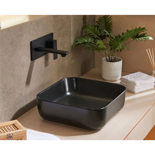 Talis Model Matte Black Porcelain Counter Wash, 40×40×14 cm | Abyat Company
