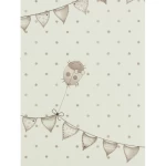 Youth and children wall decoration, light beige color, length 10 m, width 0.53 m, model 50569 