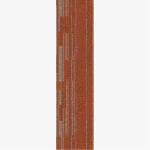  Office Carpet Strips, Size 100×25 cm, Thickness 7 mm, Dark orange Color, with PVC Insulation, Model 2623
