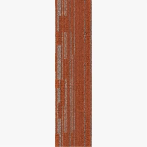 شرائح موكيت مكتبي 100×25 سم، سمك 7 ملم، برتقالي غامق مع عزل PVC | موديل 2623