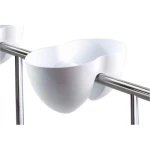 مركن بلاستيكي مزدوج، شكل دائري ، أبيض