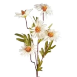 زهر صناعى للزينة ديزى، لون ابيض، مقاس 73 سم 