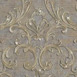 ورق جدران ايطالي لون بيج غامق ، تصميم كلاسيك، مقاس 10 م×0.70 م ، موديل 14114