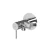 Bidet Mixer Equipped with Hot Water Check Valve and Holder, Dimensions 10×11×16.2 cm, Shiny Chrome Color, Pressure 15 Bar