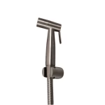 Bidet Mixer Made of Stainless Metal 304, Equipped with 1.2 m Hose, High-Pressure Resistant 15 Bar, Matte Nickel Color, Measurement 7.5 × 13.1 cm